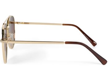 styleBREAKER Damen Piloten Sonnenbrille mit Strass Applikation, getönte Polycarbonat Gläser und Metall Gestell 09020119