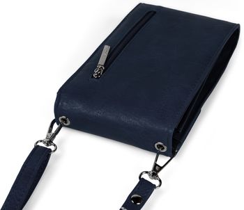 styleBREAKER Mini Umhängetasche mit V-Klappe und Metall Detail | kleine Handytasche zum Umhängen | elegante Crossbody Bag mit Kartenfächern für Damen