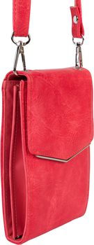 styleBREAKER Mini Umhängetasche mit V-Klappe und Metall Detail | kleine Handytasche zum Umhängen | elegante Crossbody Bag mit Kartenfächern für Damen