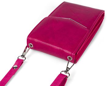 styleBREAKER Mini Umhängetasche mit V-Klappe und Metall Detail | kleine Handytasche zum Umhängen | elegante Crossbody Bag mit Kartenfächern für Damen