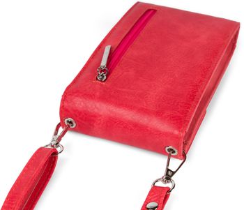 styleBREAKER Mini Umhängetasche mit V-Klappe und Metall Detail | kleine Handytasche zum Umhängen | elegante Crossbody Bag mit Kartenfächern für Damen