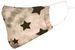 styleBREAKER Unisex Stoffmaske mit Sterne Muster im Vintage Look, Doppellagig, Wiederverwendbar, Waschbar, Community Maske 08040003