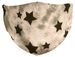 styleBREAKER Unisex Stoffmaske mit Sterne Muster im Vintage Look, Doppellagig, Wiederverwendbar, Waschbar, Community Maske 08040003