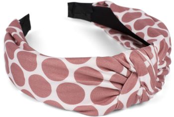 styleBREAKER Damen Haarreif mit Polka Dots Punkte Muster und Knoten, Retro Style Rockabilly Vintage Look, Haarband 04027023