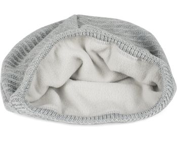 styleBREAKER Unisex Strick Beanie Mütze mit Thermo-Fleece Innenfutter, Einfarbige Winter, Uni Strickmütze 04024176