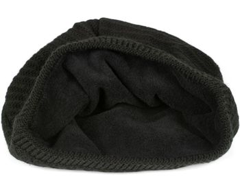 styleBREAKER Unisex Strick Beanie Mütze mit Thermo-Fleece Innenfutter, Einfarbige Winter, Uni Strickmütze 04024176