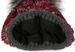 styleBREAKER Damen Strick Bommelmütze bunt gemustert mit Glitzerfaden und Fleece Futter, Winter Fellbommel Mütze 04024178