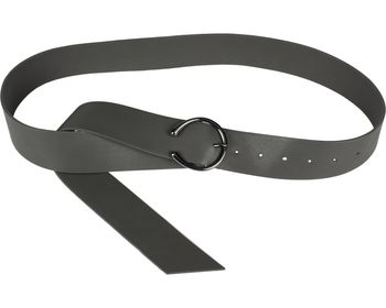 styleBREAKER Damen Einfarbiger Taillengürtel mit Schließe in Hufeisen Form, Unifarben, Hüftgürtel, Onesize 03010120