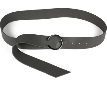 styleBREAKER Damen Einfarbiger Taillengürtel mit Schließe in Hufeisen Form, Unifarben, Hüftgürtel, Onesize 03010120