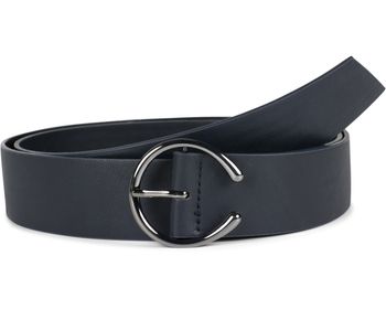 styleBREAKER Damen Einfarbiger Taillengürtel mit Schließe in Hufeisen Form, Unifarben, Hüftgürtel, Onesize 03010120