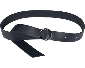 styleBREAKER Damen Einfarbiger Taillengürtel mit Schließe in Hufeisen Form, Unifarben, Hüftgürtel, Onesize 03010120