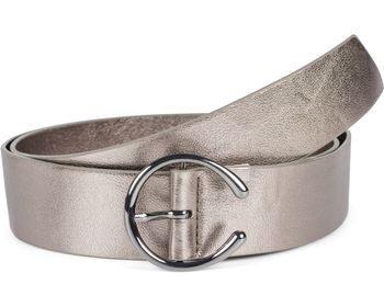 styleBREAKER Damen Einfarbiger Taillengürtel mit Schließe in Hufeisen Form, Unifarben, Hüftgürtel, Onesize 03010120