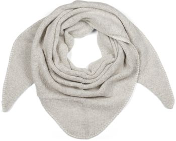 styleBREAKER Damen Großer Strick Dreieck Schal einfarbig meliert | Weiches warmes Winter Dreiecktuch | Strickschal aus Viskose Wolle für kuschlige Looks