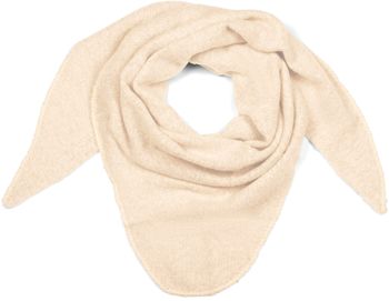 styleBREAKER Damen Großer Strick Dreieck Schal einfarbig meliert | Weiches warmes Winter Dreiecktuch | Strickschal aus Viskose Wolle für kuschlige Looks