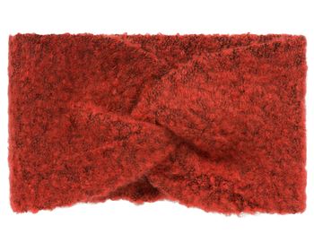 styleBREAKER Damen Feinstrick Stirnband leicht meliert mit Twist Knoten, warmes Winter Haarband Webstoff, Headband 04026052