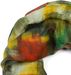 styleBREAKER Damen Loop Schal mit abstraktem Pinselstrich Muster, Schlauchschal mehrfarbig bunt, Tuch 01017130