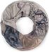 styleBREAKER Damen Loop Schal mit Hirsch Print und geometrischer Einteilung, Schlauchschal mehrfarbig, Tuch 01017131
