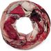 styleBREAKER Damen Loop Schal mit Hirsch Print und geometrischer Einteilung, Schlauchschal mehrfarbig, Tuch 01017131