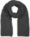 styleBREAKER Damen langer Strick Schal mit Rippen und Perl Strickmuster, warmer Winter Strickschal Einfarbig 01018164