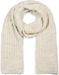 styleBREAKER Damen langer Strick Schal mit Rippen und Perl Strickmuster, warmer Winter Strickschal Einfarbig 01018164