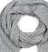 styleBREAKER Damen langer Strick Schal mit Rippen und Perl Strickmuster, warmer Winter Strickschal Einfarbig 01018164