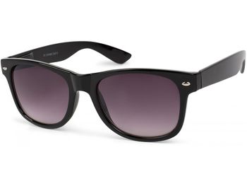 styleBREAKER Unisex Nerd Sonnenbrille mit verspiegelten oder getönten Gläsern, klassisches Retro Design 09020039