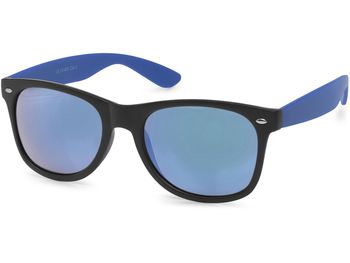 styleBREAKER Unisex Nerd Sonnenbrille mit verspiegelten oder getönten Gläsern, klassisches Retro Design 09020039