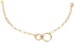 styleBREAKER Damen Edelstahl Armkette mit Ring Anhängern aus grober Gliederkette, Ringe, Schmuck, Chain Optik 05040189