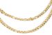 styleBREAKER Damen Edelstahl Layer Halskette 2-reihig, Großgliedrige Figaro Kette, Kette, Schmuck, Chain Optik 05030070