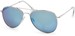 styleBREAKER Unisex Pilotenbrille Sonnenbrille Polycarbonat Gläser, Metall Vollrand Gestell mit Federscharnier 09020037