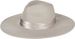 styleBREAKER Damen Hut mit breiter Krempe und breitem glänzenden Zierband, Einfarbig, Kopfteil mit Falte 04025025