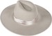 styleBREAKER Damen Hut mit breiter Krempe und breitem glänzenden Zierband, Einfarbig, Kopfteil mit Falte 04025025