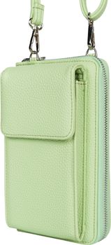 styleBREAKER Damen Mini Bag Geldbörse mit RFID Schutz und Handyfach | Crossbody Umhängetasche mit Schultergurt | Portemonnaie und Handytasche in einem | 19 x 11 x 5,5 cm