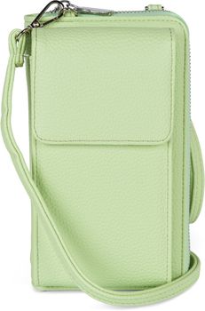 styleBREAKER Damen Mini Bag Geldbörse mit RFID Schutz und Handyfach | Crossbody Umhängetasche mit Schultergurt | Portemonnaie und Handytasche in einem | 19 x 11 x 5,5 cm
