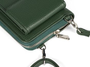 styleBREAKER Damen Mini Bag Geldbörse mit RFID Schutz und Handyfach | Crossbody Umhängetasche mit Schultergurt | Portemonnaie und Handytasche in einem | 19 x 11 x 5,5 cm