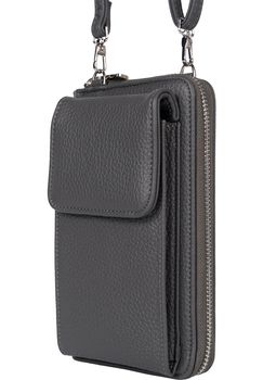 styleBREAKER Damen Mini Bag Geldbörse mit RFID Schutz und Handyfach | Crossbody Umhängetasche mit Schultergurt | Portemonnaie und Handytasche in einem | 19 x 11 x 5,5 cm