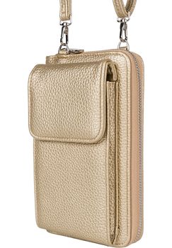 styleBREAKER Damen Mini Bag Geldbörse mit RFID Schutz und Handyfach | Crossbody Umhängetasche mit Schultergurt | Portemonnaie und Handytasche in einem | 19 x 11 x 5,5 cm