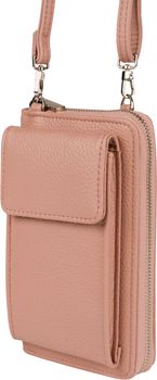 styleBREAKER Damen Mini Bag Geldbörse mit RFID Schutz und Handyfach | Crossbody Umhängetasche mit Schultergurt | Portemonnaie und Handytasche in einem | 19 x 11 x 5,5 cm