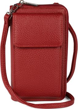 styleBREAKER Damen Mini Bag Geldbörse mit RFID Schutz und Handyfach | Crossbody Umhängetasche mit Schultergurt | Portemonnaie und Handytasche in einem | 19 x 11 x 5,5 cm