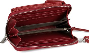 styleBREAKER Damen Mini Bag Geldbörse mit RFID Schutz und Handyfach | Crossbody Umhängetasche mit Schultergurt | Portemonnaie und Handytasche in einem | 19 x 11 x 5,5 cm