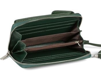 styleBREAKER Damen Mini Bag Geldbörse mit RFID Schutz und Handyfach | Crossbody Umhängetasche mit Schultergurt | Portemonnaie und Handytasche in einem | 19 x 11 x 5,5 cm