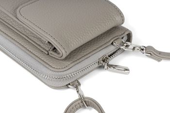 styleBREAKER Damen Mini Bag Geldbörse mit RFID Schutz und Handyfach | Crossbody Umhängetasche mit Schultergurt | Portemonnaie und Handytasche in einem | 19 x 11 x 5,5 cm