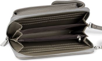 styleBREAKER Damen Mini Bag Geldbörse mit RFID Schutz und Handyfach | Crossbody Umhängetasche mit Schultergurt | Portemonnaie und Handytasche in einem | 19 x 11 x 5,5 cm