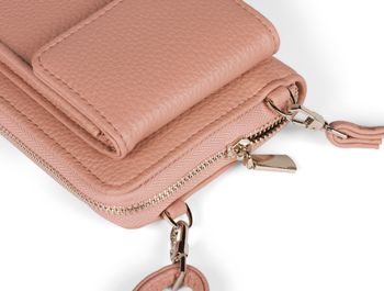 styleBREAKER Damen Mini Bag Geldbörse mit RFID Schutz und Handyfach | Crossbody Umhängetasche mit Schultergurt | Portemonnaie und Handytasche in einem | 19 x 11 x 5,5 cm