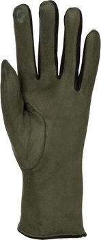 styleBREAKER Damen Touchscreen Handschuhe mit Farbkontrast und Fleece Futter | warme Winterhandschuhe | weiche elastische Thermo Fingerhandschuhe