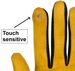 styleBREAKER Damen Touchscreen Handschuhe mit Farbkontrast und Fleece Futter, warme Thermo Fingerhandschuhe, Winter 09010030