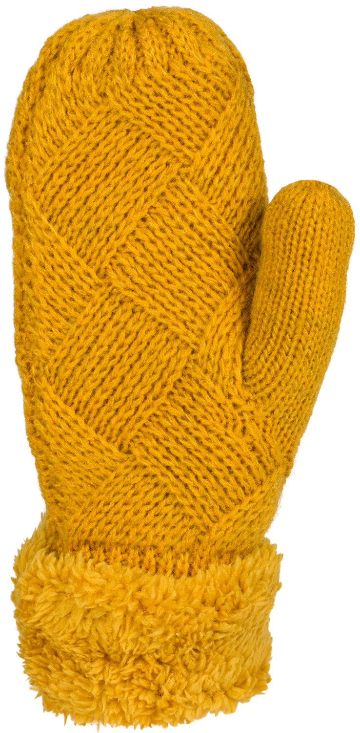 styleBREAKER Damen warme Winter Strick F/äustlinge Strickhandschuhe 09010031 Handschuhe mit Rauten Muster Thermo Fleece