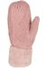styleBREAKER Damen warme Winter Strick Fäustlinge, Handschuhe mit Rauten Muster, Thermo Fleece, Strickhandschuhe 09010031