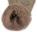 styleBREAKER Damen warme Winter Strick Fäustlinge, Handschuhe mit Rauten Muster, Thermo Fleece, Strickhandschuhe 09010031