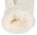 styleBREAKER Damen warme Winter Strick Fäustlinge, Handschuhe mit Rauten Muster, Thermo Fleece, Strickhandschuhe 09010031